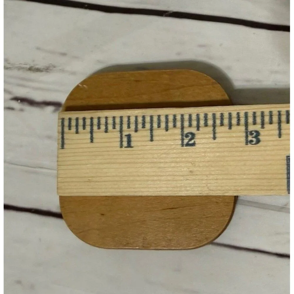 Longaberger 2004 Paper Clip Keeper Woodcrafts Lid ONLY Square
